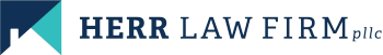 Herr Law Firm logo showing a residential roofline